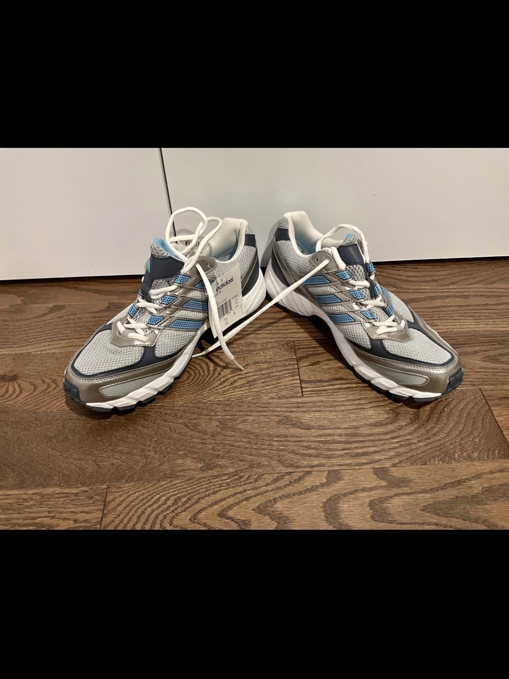 adidas Men's Athletic Sneakers - Gray & Light Blue